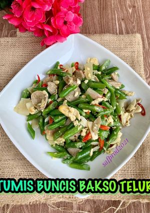 Foto resep Tumis Buncis Bakso Telur