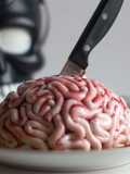 Tarta cerebro para Halloween con Thermomix