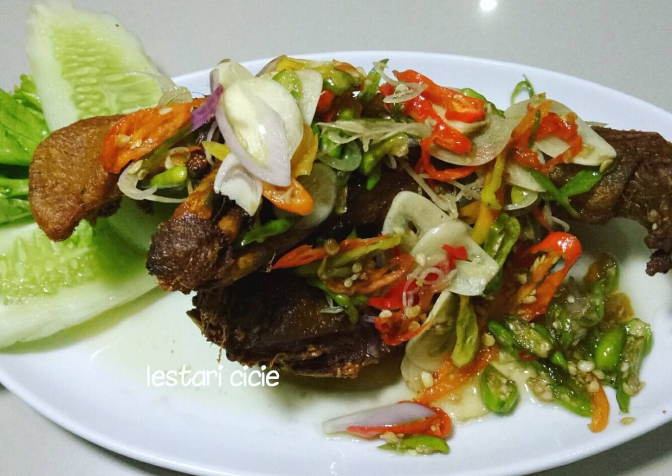 Bebek Goreng sambal matah