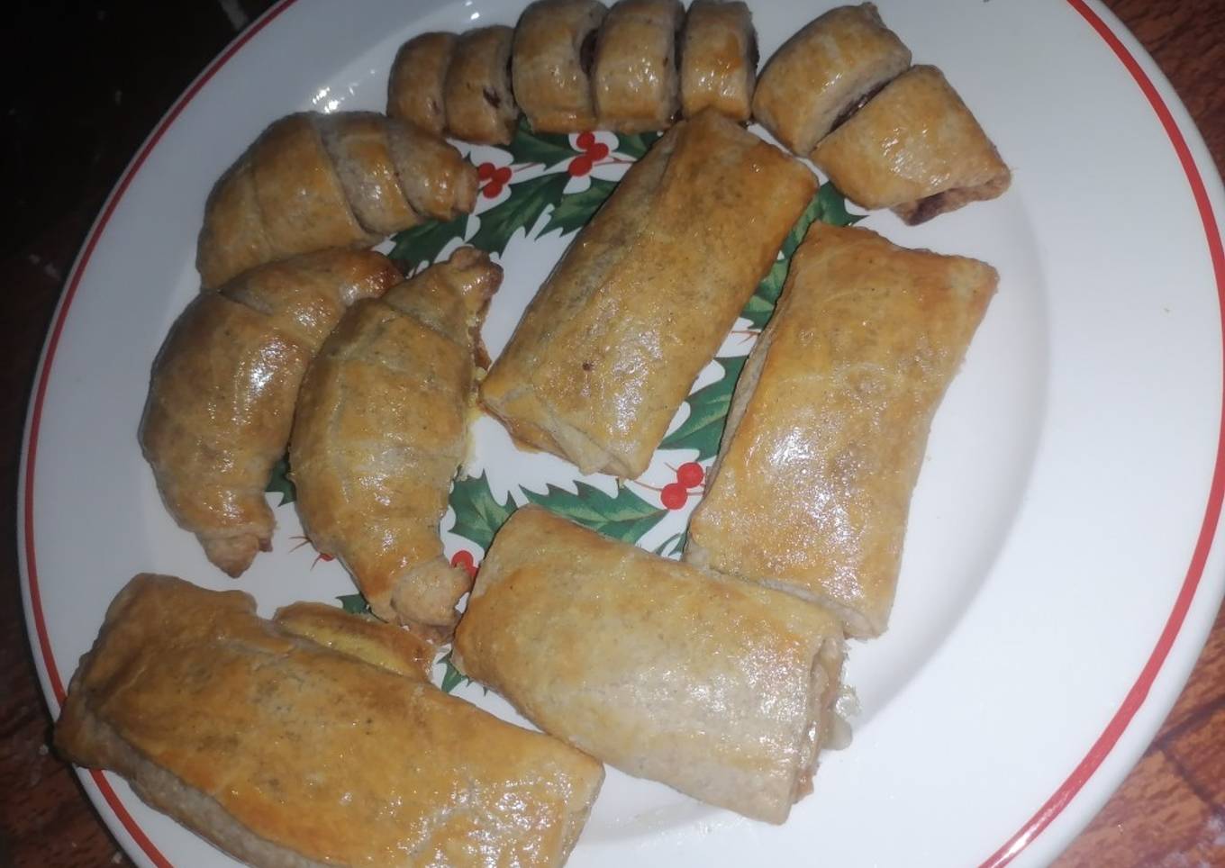 Croissants de masa danesa