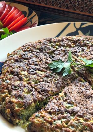 عکسی از دستور کوکو لوبیا سبز
