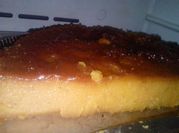 Una foto de torta quesillo de vainilla