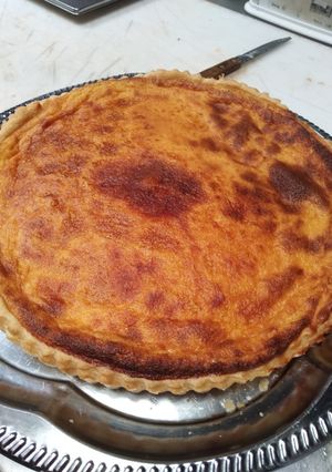 Une photo de Tarte chocolats blanc parfumé aux agrumes