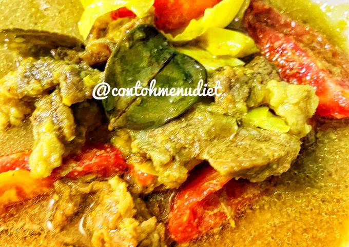 Cara bikin Tongseng kilat bumbu kuning diet santan kolesterol Cara bikin Tongseng kilat bumbu kuning diet santan kolesterol