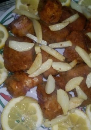 صورة لوصفة سمك بالقرشله مقلي