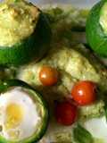 Zapallitos rellenos con huevo