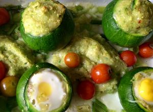 Una foto de Zapallitos rellenos con huevo