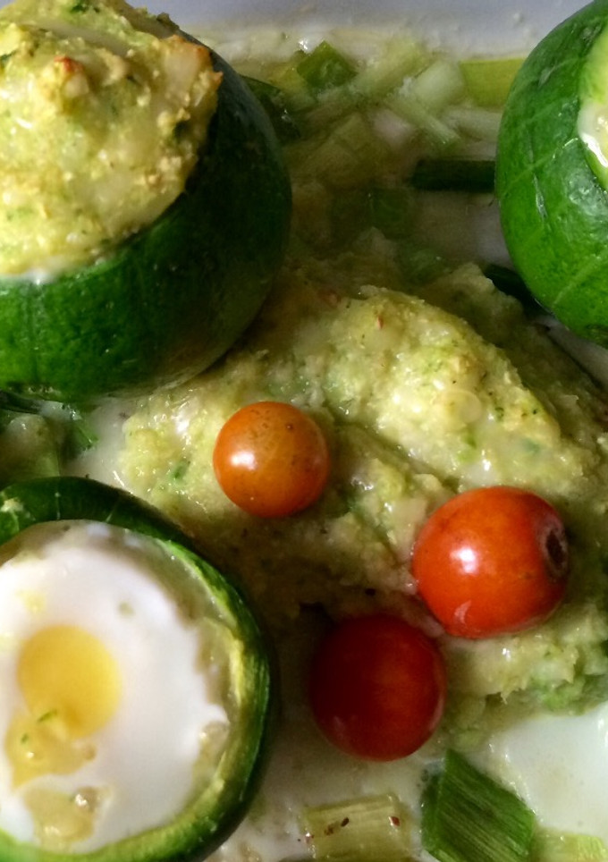 Una foto de Zapallitos rellenos con huevo