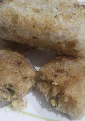 Foto resep Crispy leek egg Dumpling