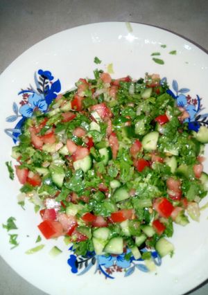 A picture of Vegetable salad.