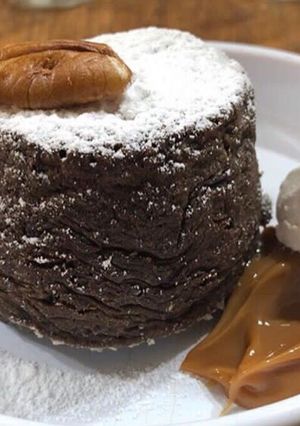 Una foto de Volcán de chocolate