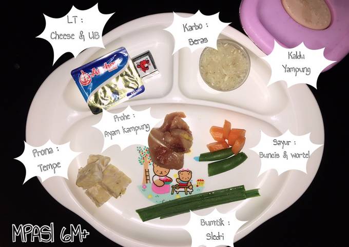 MPASI 6M+ 03 || Nasi kaldu Ayam kampung