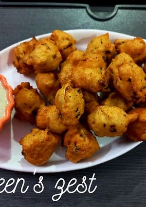 A picture of Hyderabadi Daal Maash Bhajiye.