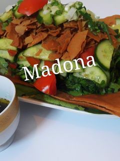 صورة لوصفة فتوش الخضره (( طبقات بالقالب))