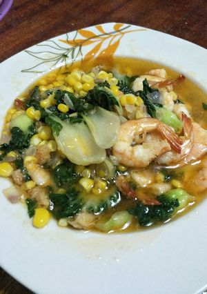 Foto resep Tumis pokchoy udang
