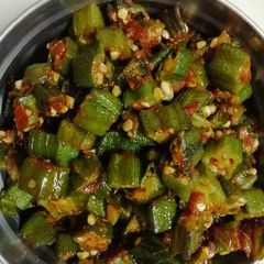 A picture of Bhindi fry.