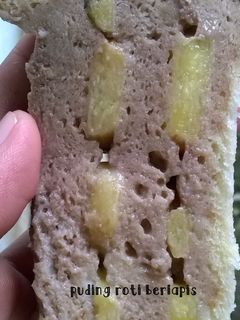 Foto resep Puding Roti Berlapis