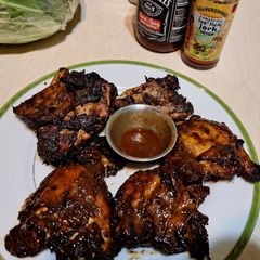 A picture of Smoked Jerk Chicken.