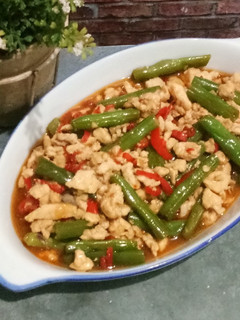 Foto resep Tumis ayam dengan buncis