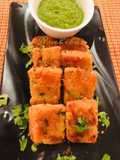 Pink Masoor Daal Squares