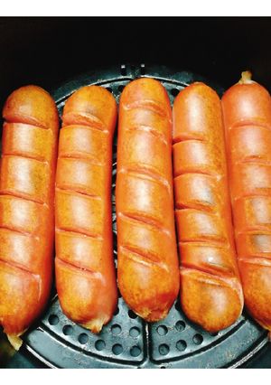 รูปของ 🌭ไส้กรอกจัมโบ้ลมควันทอดไร้น้ำมัน-Air fryer Smoked Jumbo Sausage