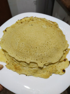 Una foto de Panqueques salados