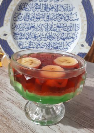 عکسی از دستور ژله دو رنگ