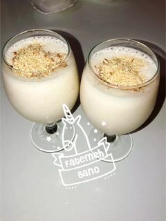 عکسی از دستور معجون شیر و موز و خرما 🥛🍌