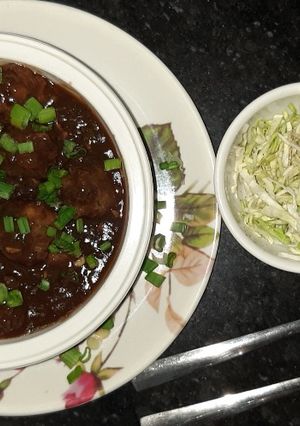 वेज ग्रेवी मंचूरियन (Veg gravy manchurian recipe in hindi) रेसिपी मुख्य फोटो