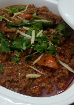 A picture of Karahi keema.