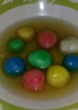 Foto resep Wedang ronde pelangi