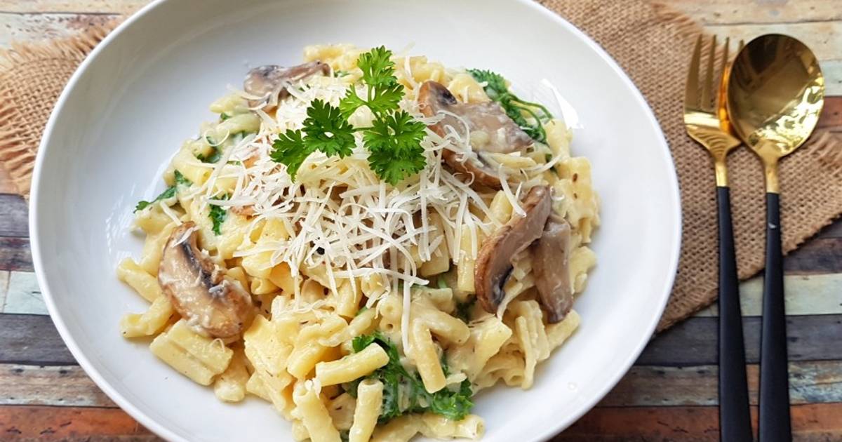 Resep Creamy Mushroom Pasta Ala Chef Arnold Oleh Tituk Sk Cookpad