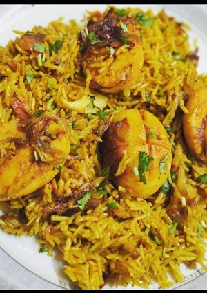 A picture of Egg Dum Biryani.