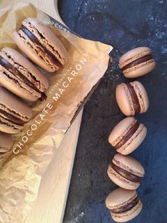 Foto resep Chocolate Macaron (Swiss Meringue Method)