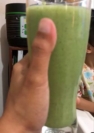Foto resep Smoothies pisang bayam