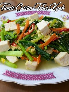Foto resep Tumis Caisim Telur Kuah