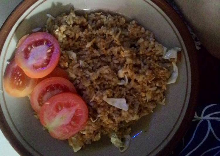 Nasi goreng telur orak arik