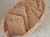 Crackers de ajonjolí y harina de almendras