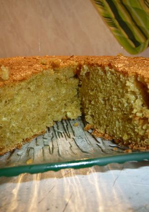 Une photo de Gateau moelleux citron vert lait de coco