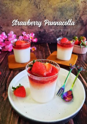 Foto resep Strawberry Panna Cotta