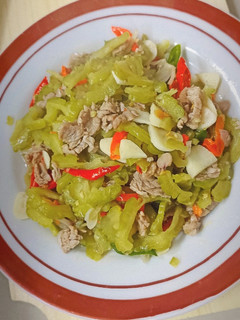 Foto resep Tumis pare daging