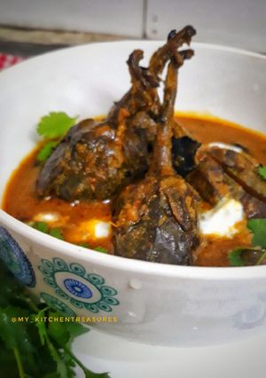 बैंगन का सालन (baingan ka salan recipe in Hindi) रेसिपी मुख्य फोटो