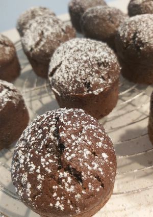 Une photo de MUFFINS EXTRA CHOCOLAT 🍫 😋