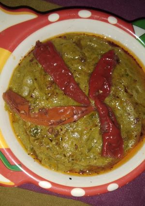 A picture of Palak saag.