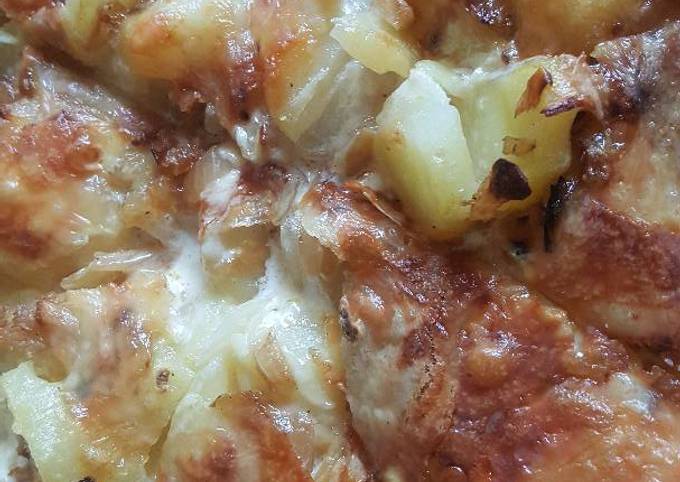 Tarte pomme de terre Saint Nectaire et Tomme de Savoie de Stephanie
