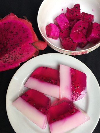 Resep Dragon fruit pudding lapis susu Murah