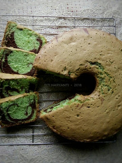 Foto resep Bolu Pandan Marmer