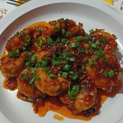 Garlic chilli prawn 🦐🍤 A picture of Garlic chilli prawn 🦐🍤.