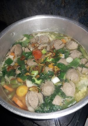 Foto resep Sayur Sup Bakso