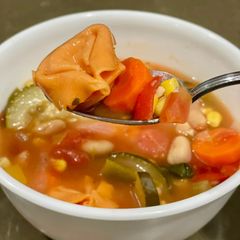 A picture of Tortellini Soup.